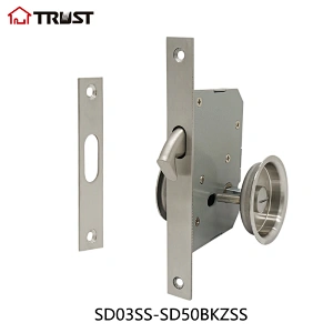 TRUST SD03SS-SD50BK-ZSS Sliding Cavity Door Lock SS304 Handle With Mortise Lock